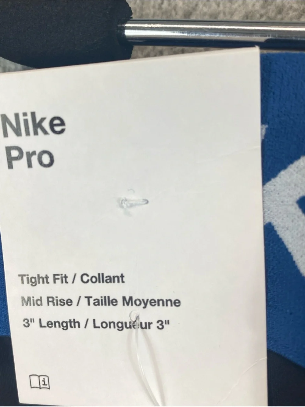 Nike Pro Women 3” Training Shorts Black Tight Fit Mid Rise  Size Large Volley